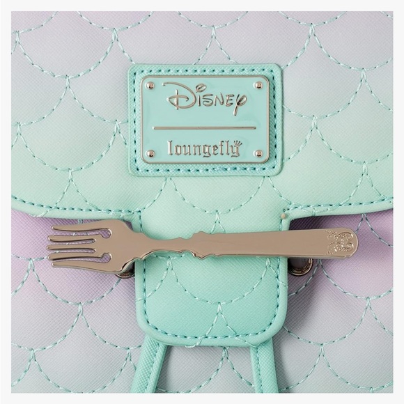 Loungefly Disney Little Mermaid Ombre Mini Backpack - Picture 3 of 12